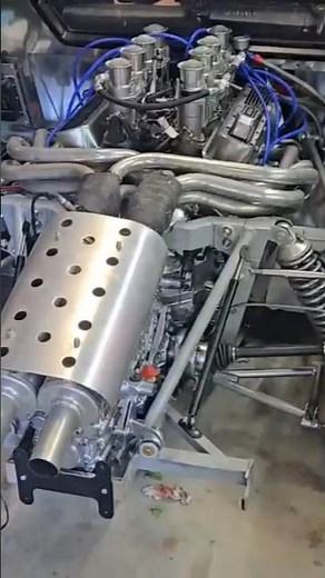 First start new GT40 engine timing a little off but running good