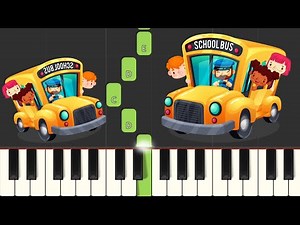 The Wheels On The Bus - Super Easy Piano Tutorial