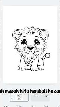 cara ubah elemen line art, jadi gambar berwarna#tutorialcanva #canva