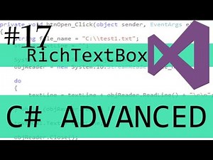 #17 Advanced C# - Windows Forms: Creating a Notepad with RichTextBox, MenuStrip, and OpenFileDialog