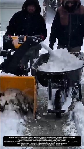 Smart Snow Removal: Snow Blower vs Wheelbarrow in Action