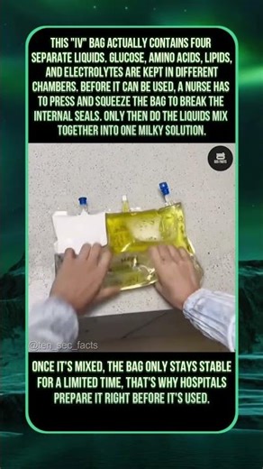 Why This IV Bag Has to Be Squeezed First 🤯🔥 #facts