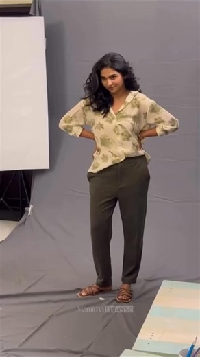 Test look shoot for Dude! 😍 #BTS | Mamitha Universe