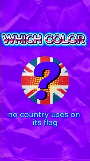 Why No Country Uses This Color on Their Flag #facts #flags