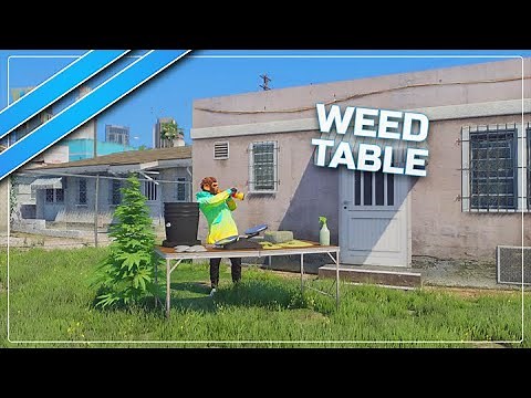 Weed Table | (QBCORE | ESX) | FiveM Weed Processing