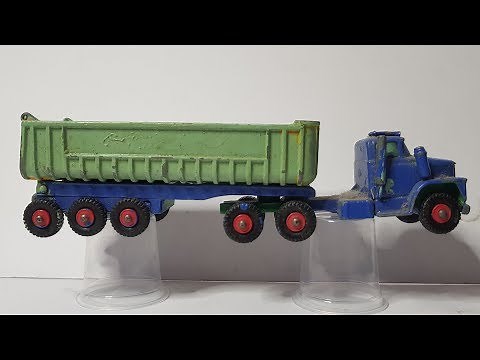 MATCHBOX Restoration No K16 Dodge Tractor with Fruehauf Tippers 1966