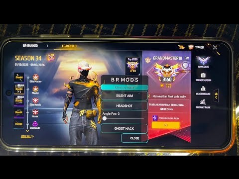 NEW UPBDATE CHEAT FF TERBARU 2025 VIP MOD MENU|| NO BAN, NO BLACKLIST AMAN AKUN UTAMA - NON ROOT
