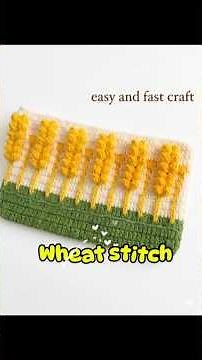 How to Crochet the Beautiful Wheat Stitch! 🌾