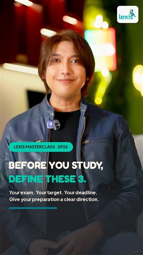 Define These 3 Things Before You Study | Lexis Masterclass EP26