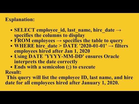 Filtering Data with the WHERE Clause in SQL | Q1 Oracle L15 P1 | SMILE ROAD