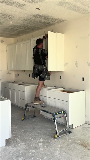 If you want to install cabinets professionally, start here. Link in description. 🔗