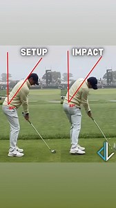 Setup to Impact | Master Your Spine Angle for a Better Golf Swing 🏌️‍♂️ Learn More…When setting up to a golf ball, aiming for a spine angle of 35 to 45 degrees forward bend is crucial. Many golfers I teach tend to set up too vertically, around 25 to 30 degrees. Check your setup and strive for that ideal 35 to 45 degree angle. 🔵 Notice in the photos below how pros like Rory McIlroy, Viktor Hovland, and Adam Scott all achieve this forward bend in their address position. 🔵 The key 🔑 is maintain