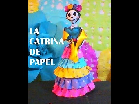 COMO HACER UNA CATRINA DE PAPEL, BONITA, FÁCIL, Y ECONÓMICA