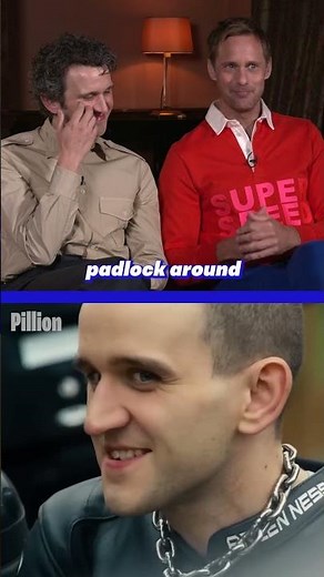 Alexander Skarsgård & Harry Melling talk Pillion costumes