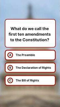 U.S. Constitution Amendment Quiz #quiz #usa #usaquiz #generalknowledgequiz #usashorts #shortsbeta