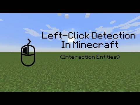 Left Click Detection in Minecraft with Interaction Entities