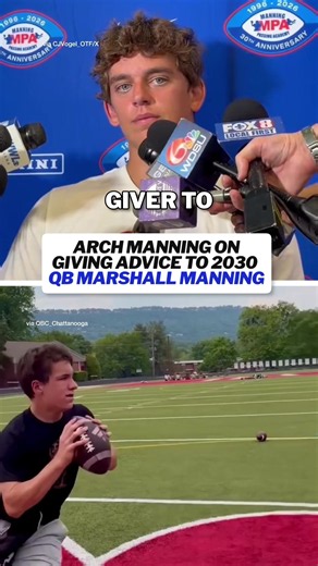 Arch Manning on Helping Cousin Marshall Manning Succeed