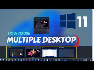 Mastering Multiple Desktops in Windows 11: Deferent Name & Wallpaper for Each Virtual Desktop