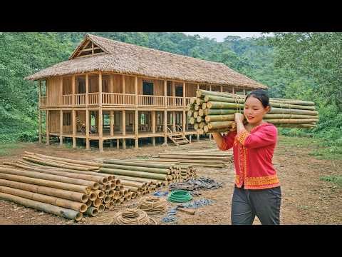 Dream House: Amazing Bamboo House Construction in the Forest – Farm Life | Trieu Mai Huong