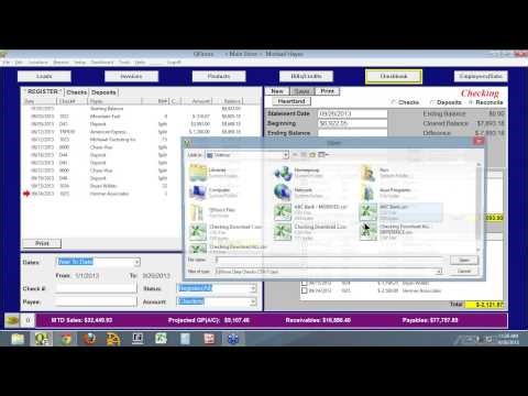 Checkbook Reconciliation using a CSV File from your Bank | Webinar 09-26-13