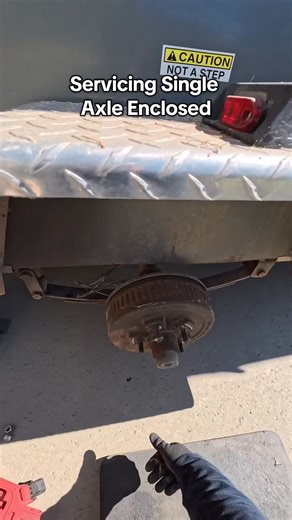 6.3K views · 129 reactions | Servicing Single Axle Interstate Enclosed Trailer | Allred Trailer Service | Facebook