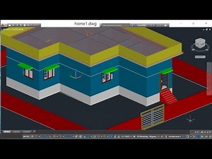 How to convert 2D to 3D Building drawing in AutoCAD 2018
