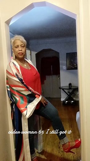 Embracing Age: 65-Year-Old Woman Radiates Confidence