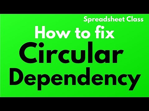 How to fix the "Circular Dependency Detected" error in Google Sheets