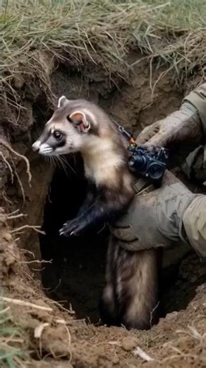 POV: Inside a Burrowing Ferret Colony🥰😍| Real Back-Mounted Camera Footage