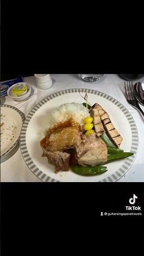 Singapore Airlines Business Class Menu Los Angeles to Singapore 2022 🇸🇬