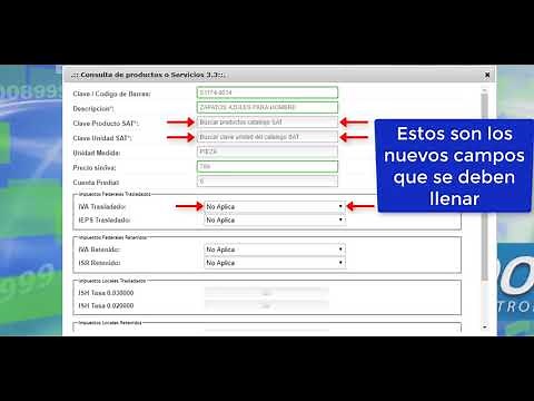 Asignar claves de productos del SAT Artículos y Servicios versión CFDI 3.3
