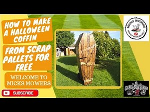 How to build a Halloween coffin from scrap pallets