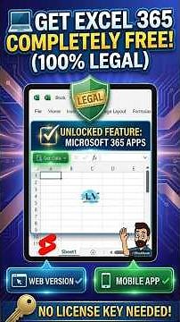 💻 How to Get Excel 365 Completely FREE! (100% Legal) #OfficeANcode