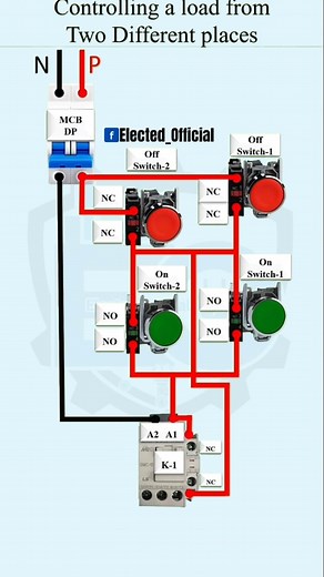 7.5K views · 135 reactions | Controlling a load from two different places #ElectedOfficial #electriciy #electricalwork #electricity #automation #Education #electrician #Elected_Official #fblifestyle #electrical | 퐄퐥퐞퐜퐭퐞퐝 퐎퐟퐟퐢퐜퐢퐚퐥 | Facebook