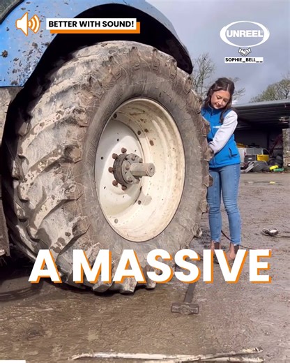 Sophie Bell's tractor tire triumph: Easy DIY repair for student farmers!