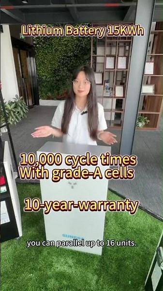 SUNESS EV 15kWh LiFePO₄ Battery | 10,000 Cycles | Smart BMS + WiFi | Home Energy Storage