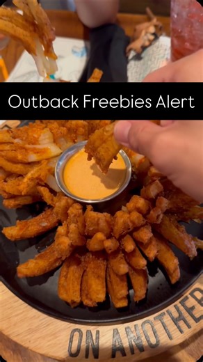 You all… Outback Steakhouse is where it’s at! 🙌 Don’t sleep on these awesome FREEBIES: 🥇 First up — join Outback’s free Dine Rewards program and you’ll score a FREE golden, crispy Bloomin’ Onion (yes please 🤤). 🍽️ Then, every Monday, kids eat FREE! Get a free Joey Meal with any adult entrée — and yes, that even includes a steak dinner with a loaded baked potato. Ordering online? Use code JOEYFREE at checkout. Spread the word — these Outback deals are too good to miss! @outback | Hip2Save