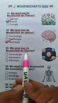 🔬 SCIENCE QUIZ 🇩🇪 | DO YOU KNOW THESE SCIENCES? 🧠