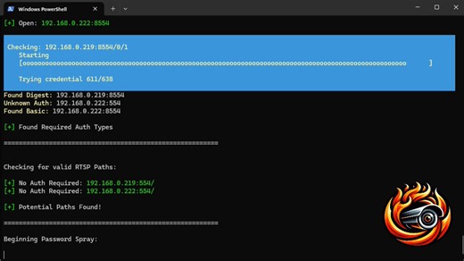 👀 EyeSpy 👀 A PowerShell tool designed to locate IP cameras and test credentials on the underlying RTSP streams, if available. ⚠️This project was created for educational purposes and should not be used in environments without legal authorization. 🔗https://github.com/Miiden/EyeSpy #cybersecurity #cybersecurityawareness #security #informationsecurity #hacker #datasecurity #hacking #threat #infosecurity #technology #cloud #hacks #computerscience #informationtechnology #social #tech #hacked #andro