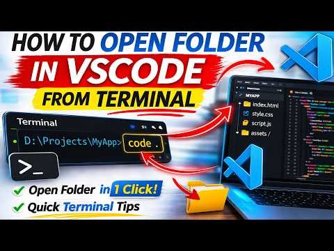 VSCode Shortcut: Open Folders Directly from Command Prompt or PowerShell