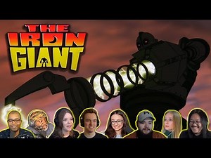 Reactors Reacting to the IRON GIANT ATTACKING THE MILITARY | The Iron Giant (1999)