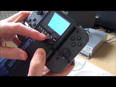 Nintendo Switch on a 1986 Sony Watchman Pocket CRT Television