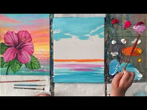 Hibiscus Dreams | How to Paint a Hibiscus Flower | Beginner's Tutorial