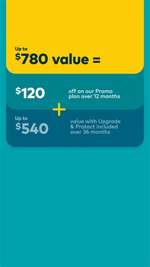 Buy the new iPhone 17 Pro from Optus and get up to $780 value on our best iPhone plan over 36 months. That’s $120 off our promo plan, up to $540 value with Upgrade & Protect included and up to $120 towards your favourite subscriptions. It’s the most powerful iPhone ever. Brilliant 6.3-inch display, aluminium unibody design and all 48MP rear cameras. Value based on Promo Plan with $10/month off for 12 months (ends 9/11 unless withdrawn earlier), $10/month SubHub credit for 12 months & $15/month U