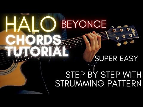 Beyonce - Halo Chords (Guitar Tutorial) for Acoustic Cover