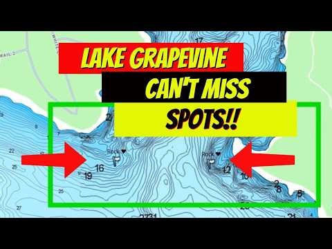 Lake Grapevine Texas Fishing Waypoints | Smallmouth and Bass Breakdown