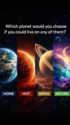 Which Planet Would You Actually Live On #shorts #space #poll