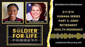 Retiring from the Army and have questions about your post-military health care? On this week's #TakeMeBackTuesday #SoldierForLifePodcast episode, we talk TRICARE benefits for retiring or recently retired service members with Ms. LaChelle Lewis-Fowler, a TRICARE Community Liaison for Humana Military. Listen to the full episode at https://bit.ly/sflpodcastS11E10. #ArmyRetirement #TRICARE | Soldier For Life