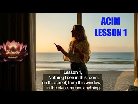Lesson 1 - A Course in Miracles (ACIM) | Dianita077 - Daily Mind Training