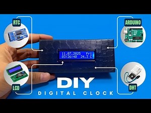 DIY Arduino Digital Clock & Temperature Monitor || RTC DS3231 + DHT11 + LCD Display
